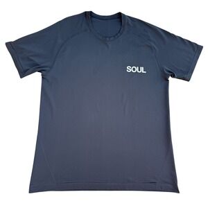 Lululemon Soul XL T-Shirt Mens Black‎ Short Sleeve Athletic Training Gym Workout